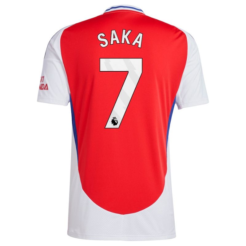 Arsenal 24/25 Home Jersey Saka #7 back