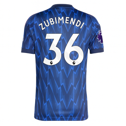 Arsenal Away Jersey 2025/2026 Martín Zubimendi #36