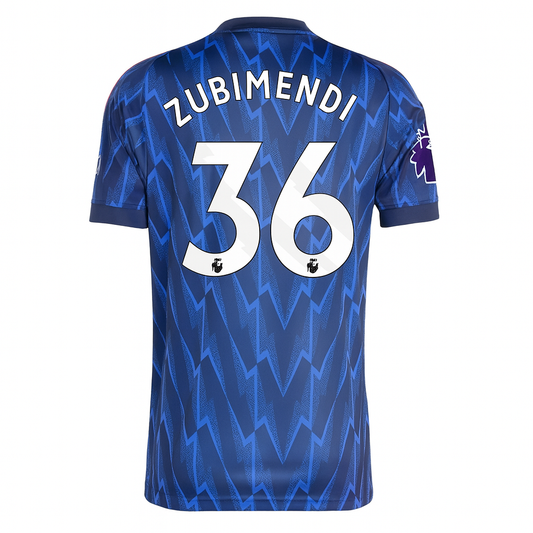 Arsenal Away Jersey 2025/2026 Martín Zubimendi #36