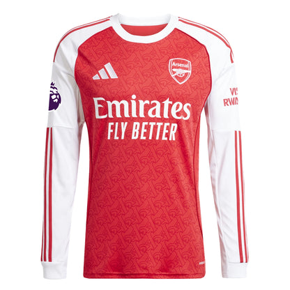 Arsenal 25/26 Long Sleeve Home Jersey Eze #10