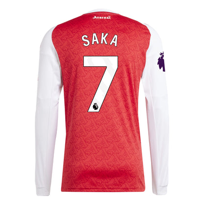 Arsenal 25/26 Long Sleeve Home Jersey Bukayo Saka #7