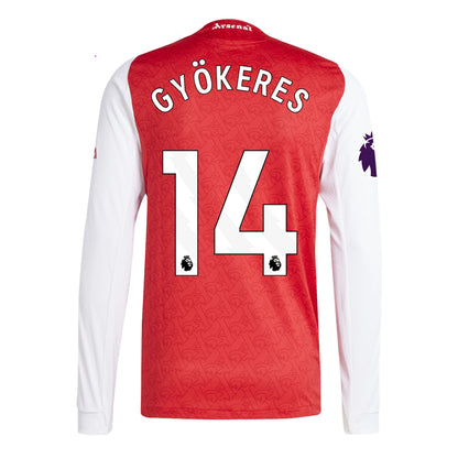 Arsenal 25/26 Long Sleeve Home Jersey Gyokeres #14