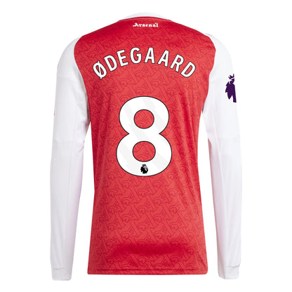 Arsenal 25/26 Long Sleeve Home Jersey Martin Odegaard #8