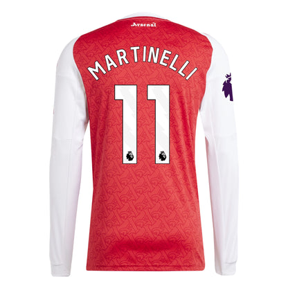 Arsenal 25/26 Long Sleeve Home Jersey Martinelli #11