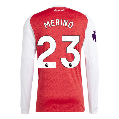 Arsenal 25/26 Long Sleeve Home Jersey Merino #23