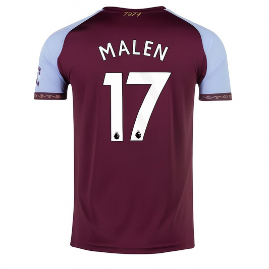 Aston Villa 2025/26 Home Jersey Donyell Malen #17