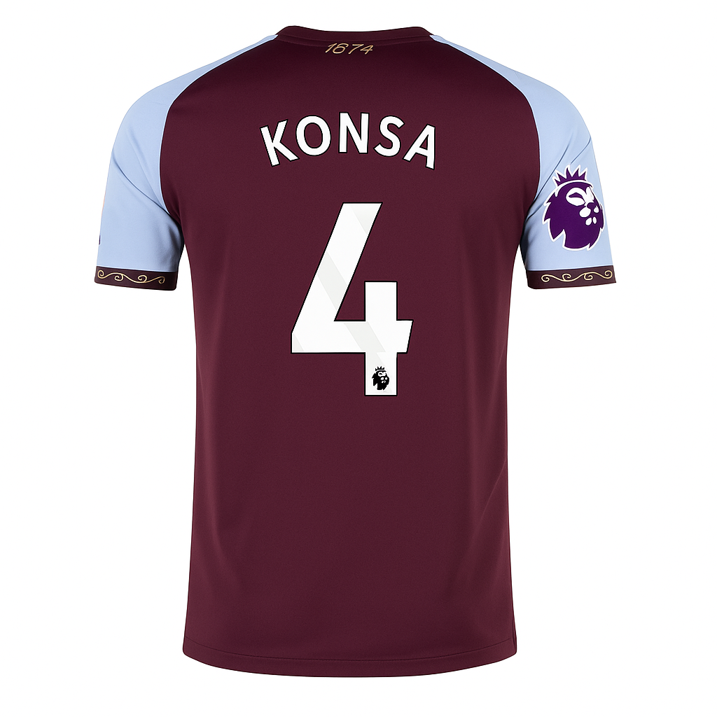 Aston Villa 2025/26 Home Jersey Ezri Konsa #4
