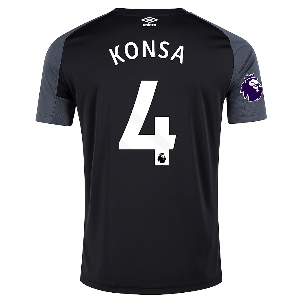 Aston Villa 2025/26 Away Jersey Ezri Konsa #4