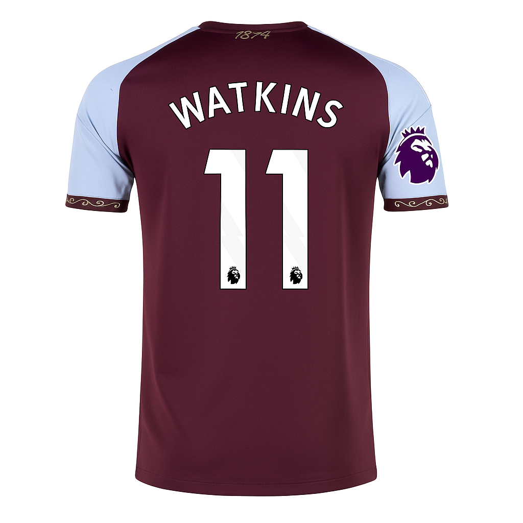 Aston Villa 2025/26 Home Jersey Ollie Watkins #11