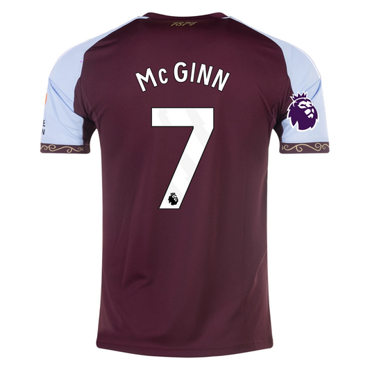 Aston Villa 2025/26 Home Jersey John McGinn #7
