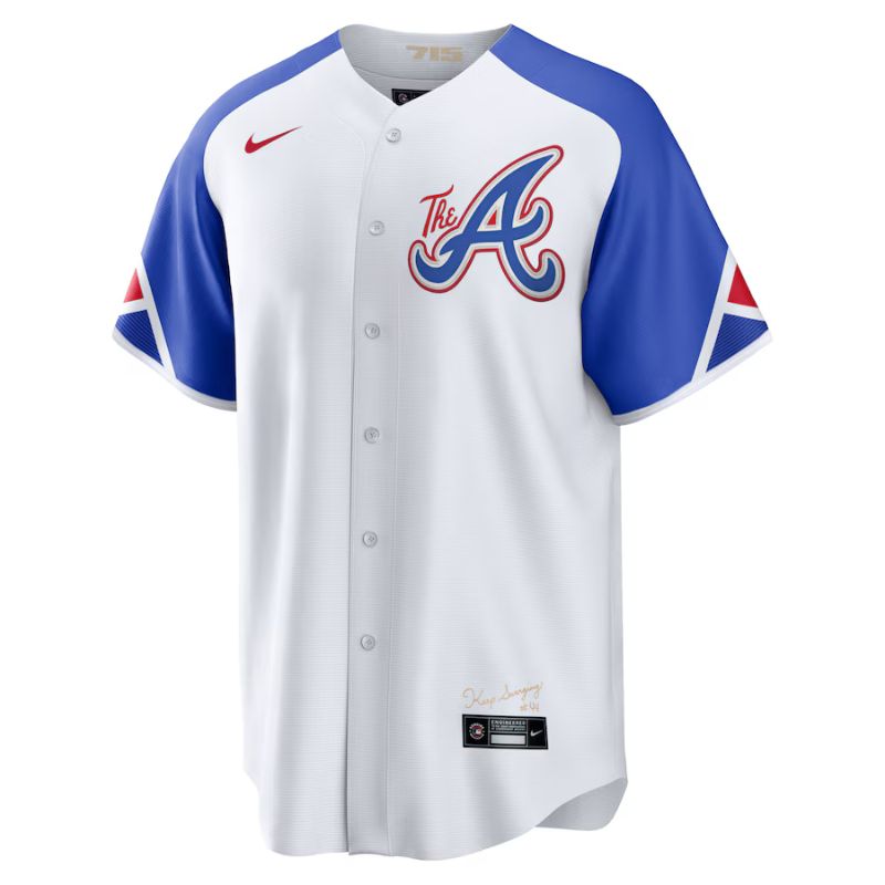 Atlanta Braves 2023 White Custom Jersey front