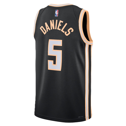 Atlanta Hawks Black 2025-2026 City Edition Jersey Dyson Daniels #5