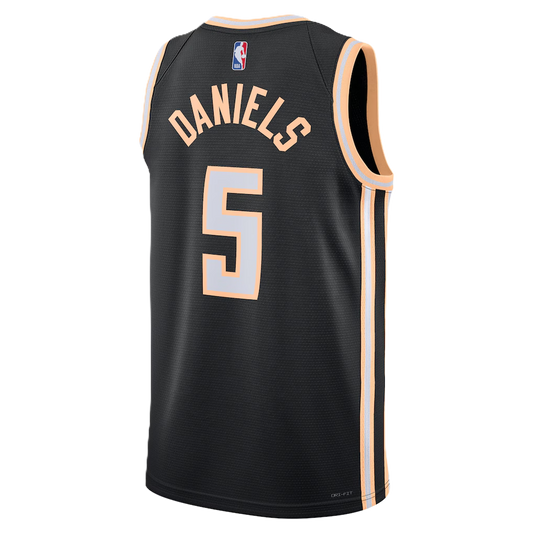 Atlanta Hawks Black 2025-2026 City Edition Jersey Dyson Daniels #5
