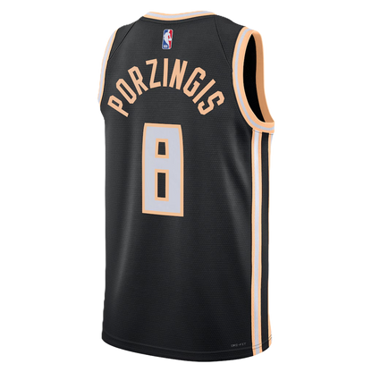 Atlanta Hawks Black 2025-2026 City Edition Jersey Kristaps Porziņģis #8