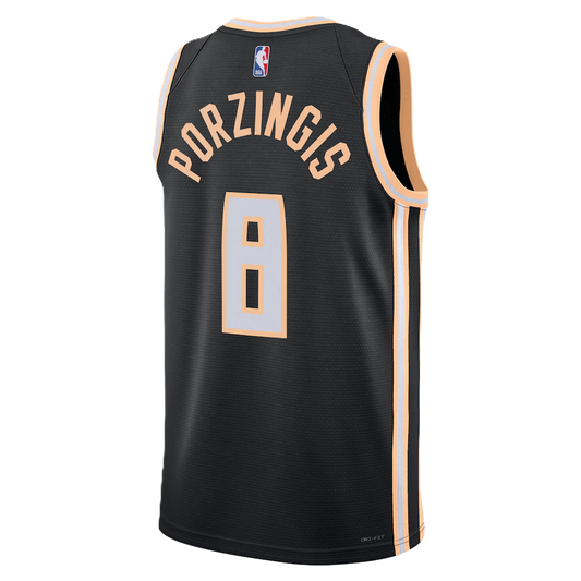 Atlanta Hawks Black 2025-2026 City Edition Jersey Kristaps Porziņģis #8