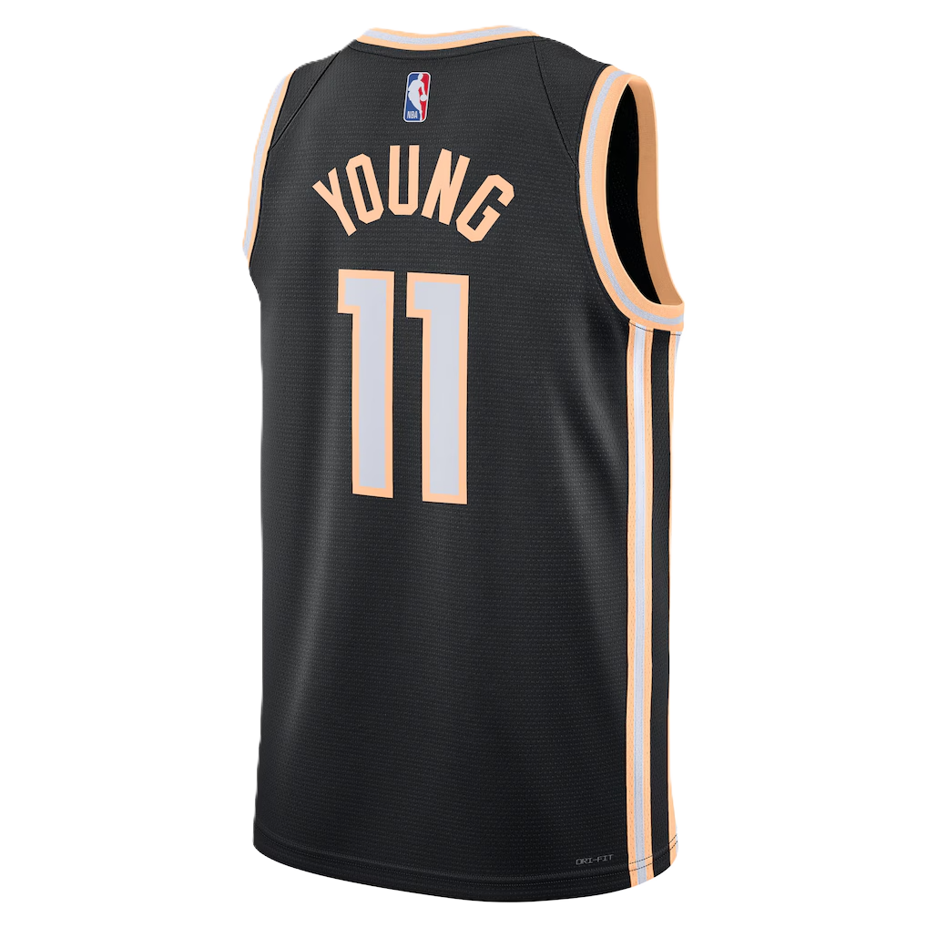 Atlanta Hawks Black 2025-2026 City Edition Jersey Trae Young #11