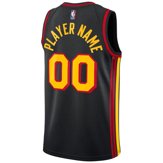 Atlanta Hawks Black 2026-2027 Statement Edition Jersey Custom back