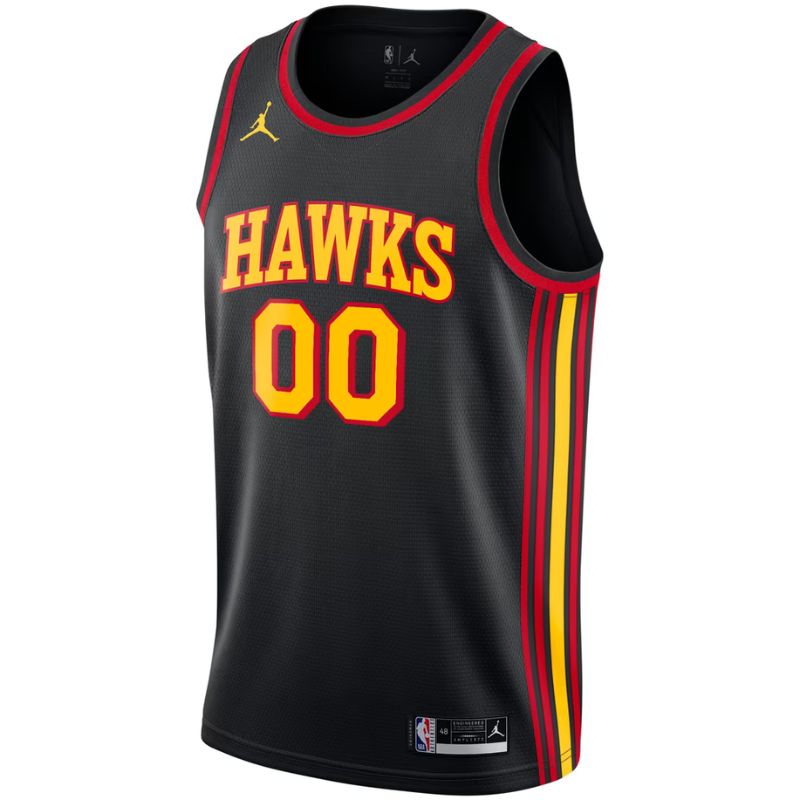 Atlanta Hawks Black 2026-2027 Statement Edition Jersey Custom front