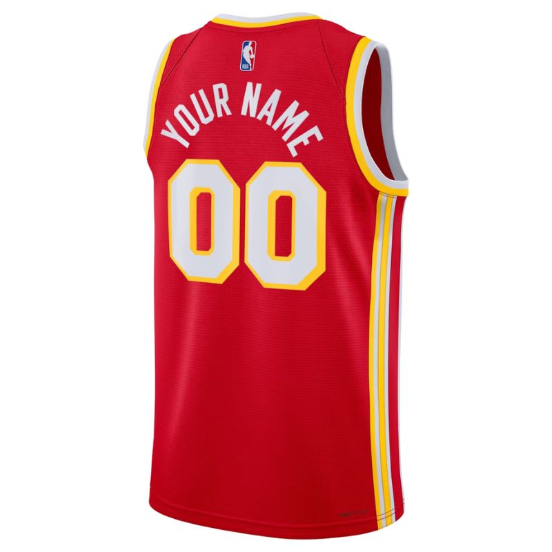 Atlanta Hawks Red 2026-2027 Icon Edition Jersey Custom back