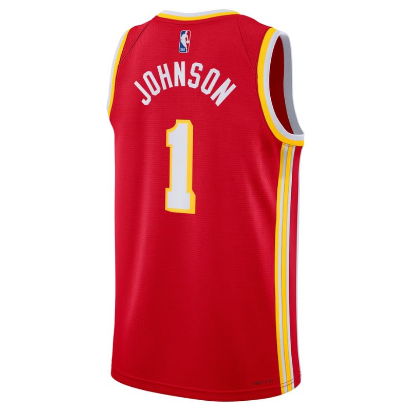 Atlanta Hawks Red 2026-2027 Icon Edition Jersey Jalen Johnson #1 back
