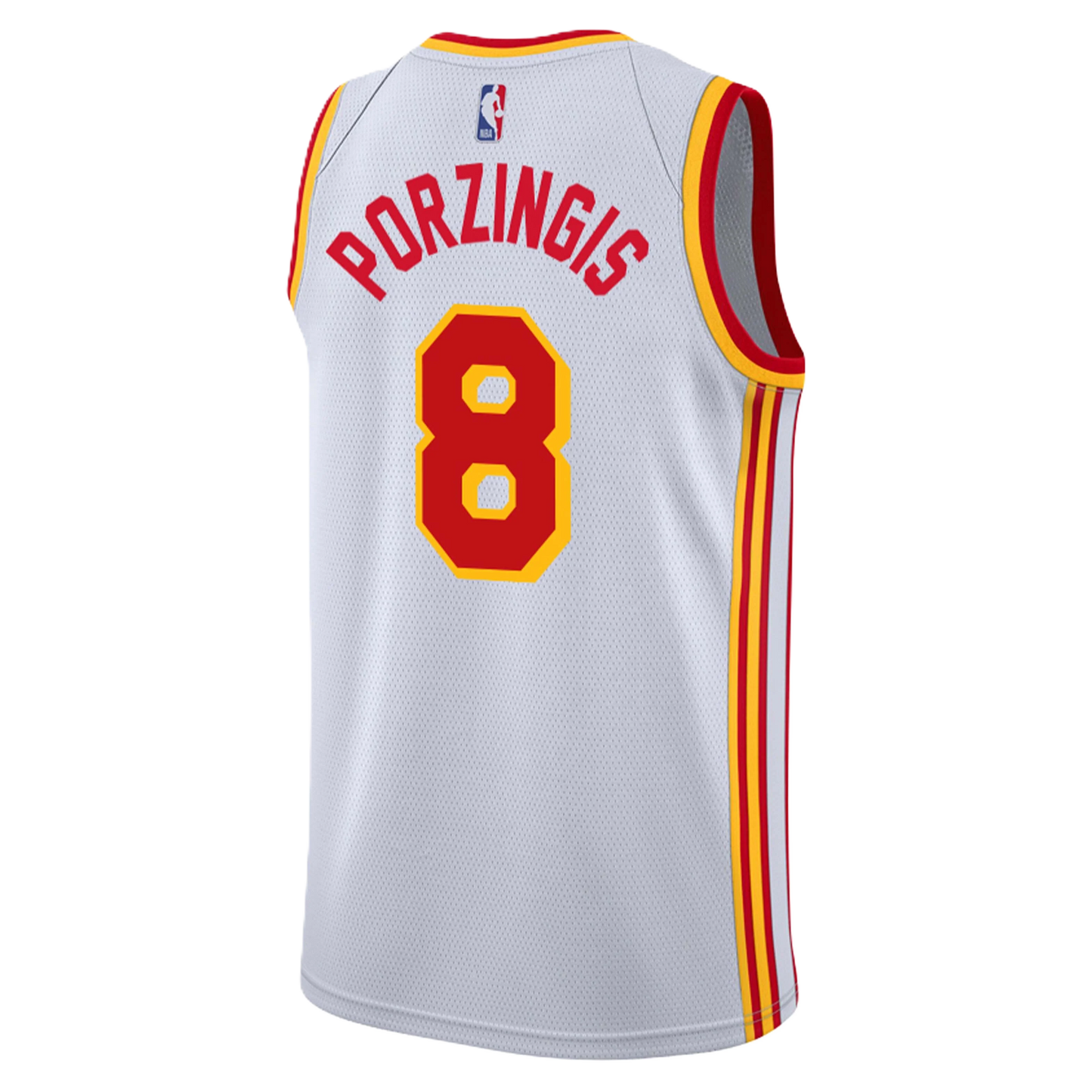 Atlanta Hawks White Association Jersey Kristaps Porziņģis #8
