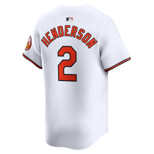 Baltimore Orioles Home Jersey Henderson #2 back