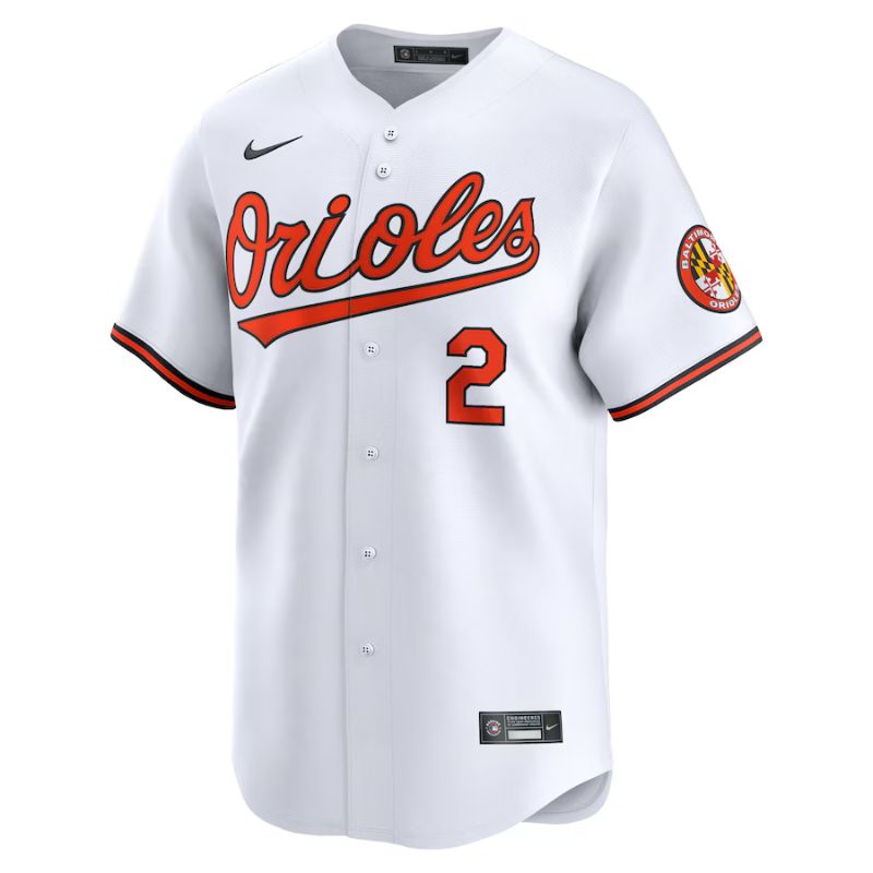 Baltimore Orioles Home Jersey Henderson #2 front