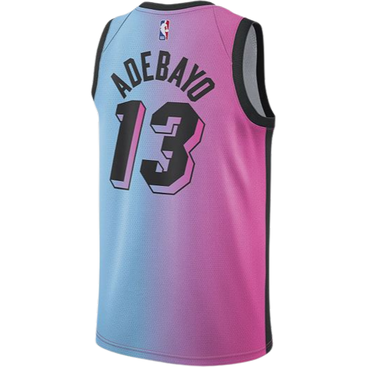 Miami Heat Pink ViceVersa Jersey Bam Adebayo #13