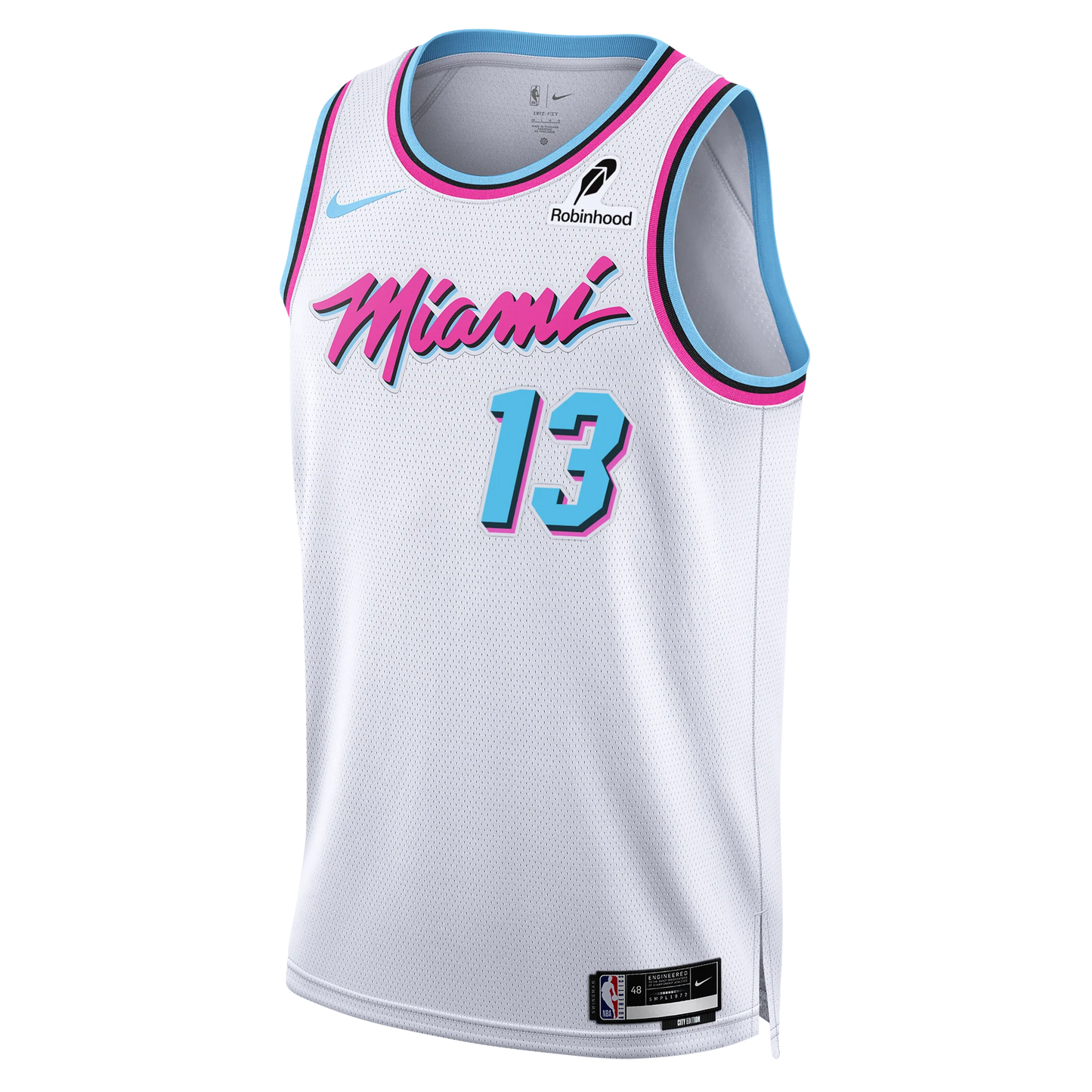 Miami Heat White Original Vice Jersey Bam Adebayo #13