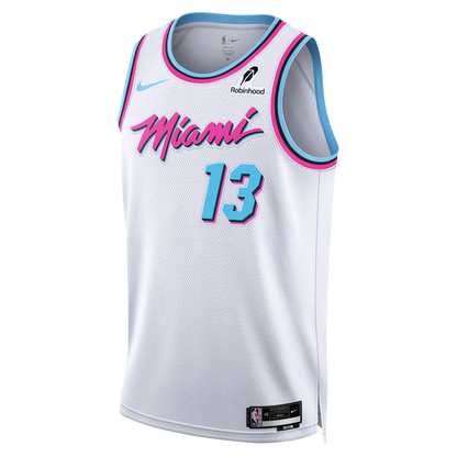 Miami Heat White Original Vice Jersey Bam Adebayo #13
