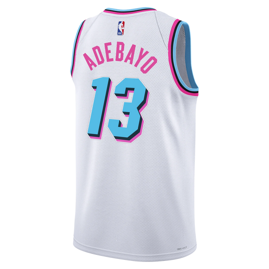 Miami Heat White Original Vice Jersey Bam Adebayo #13