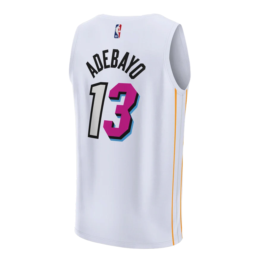 Miami Heat White Mashup Vol. 2 Jersey Bam Adebayo #13