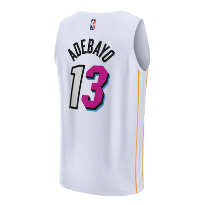 Miami Heat White Mashup Vol. 2 Jersey Bam Adebayo #13
