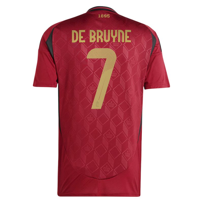 Belgium 2024 Home Jersey De Bruyne #7 back