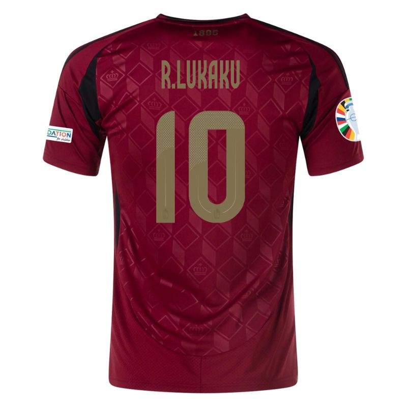 Belgium 2024 Home Jersey R.Lukaku #10 back