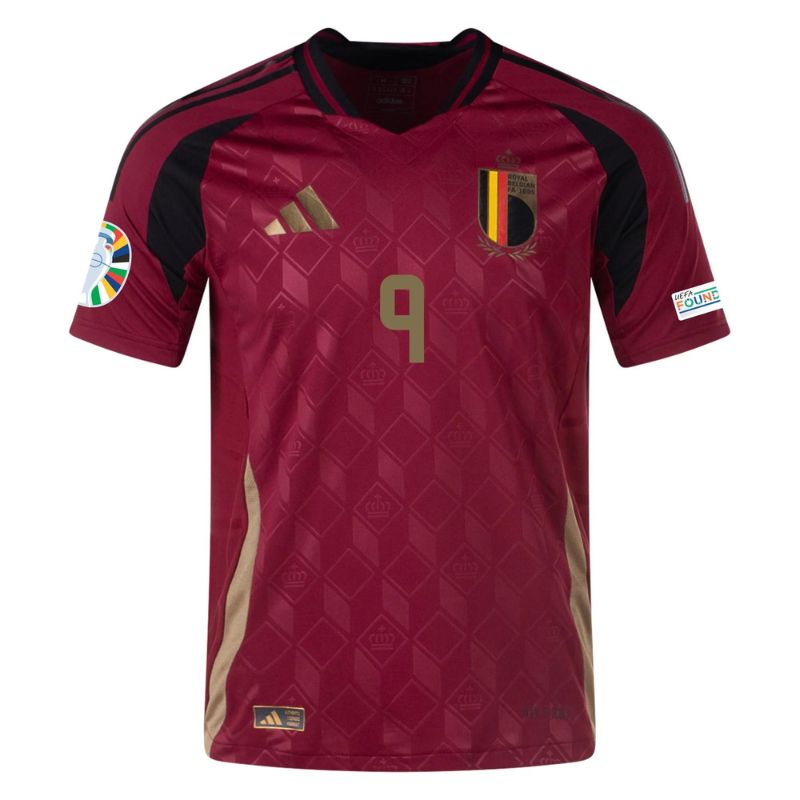 Belgium 2024 Home Jersey Trossard #9 front