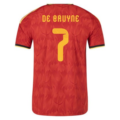 Belgium 2026 Home Jersey Kevin De Bruyne #7