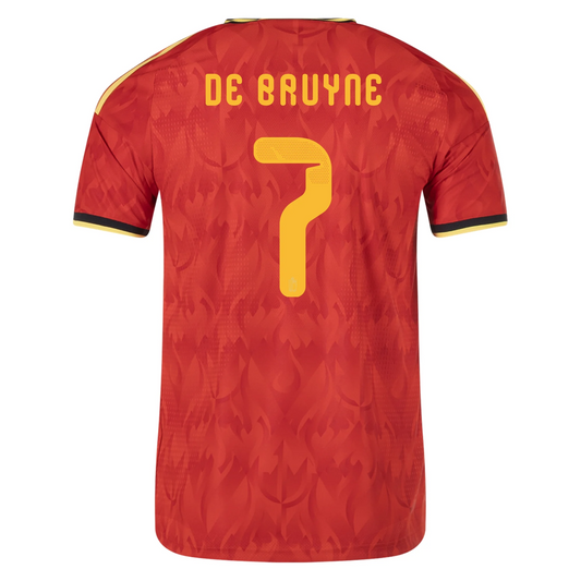 Belgium 2026 Home Jersey Kevin De Bruyne #7