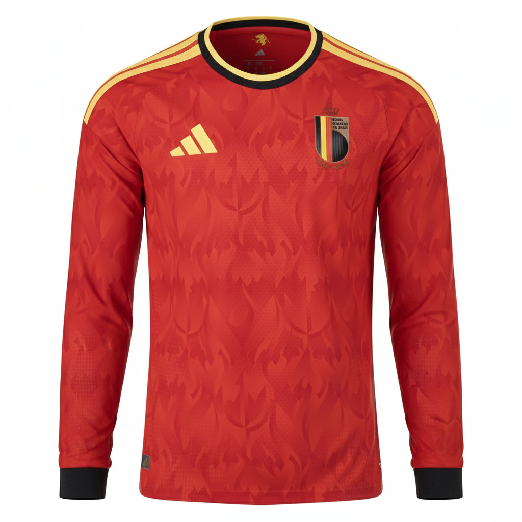 Belgium 2026 Home Long Sleeve Jersey