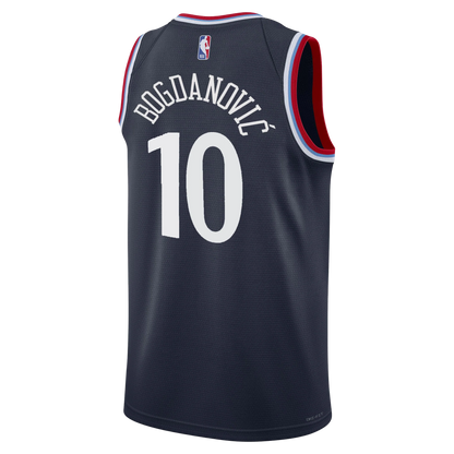 LA Clippers Navy Icon Jersey Bogdan Bogdanovic #10