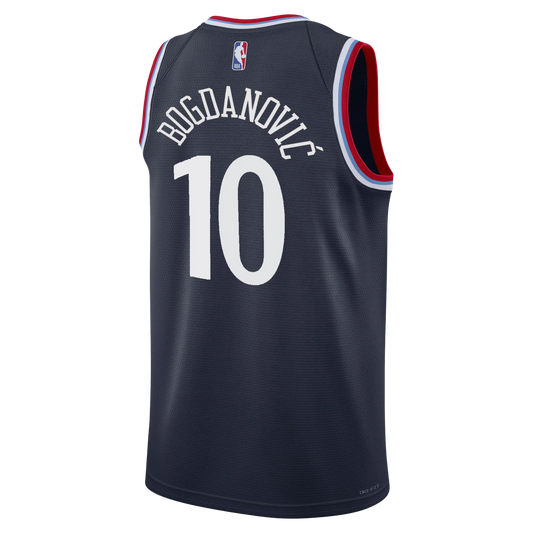 LA Clippers Navy Icon Jersey Bogdan Bogdanovic #10