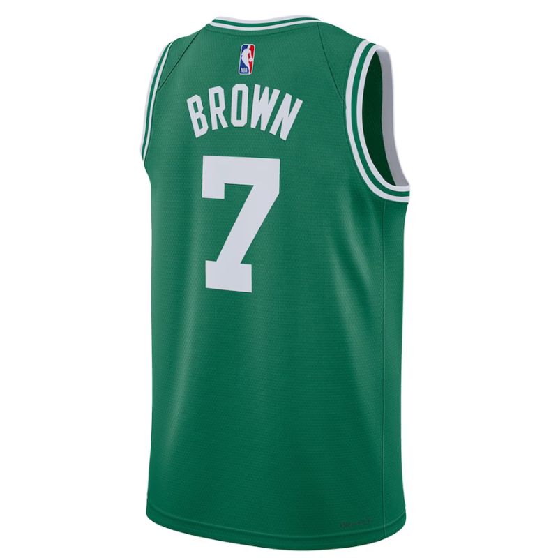 Boston Celtics Brown Jersey back