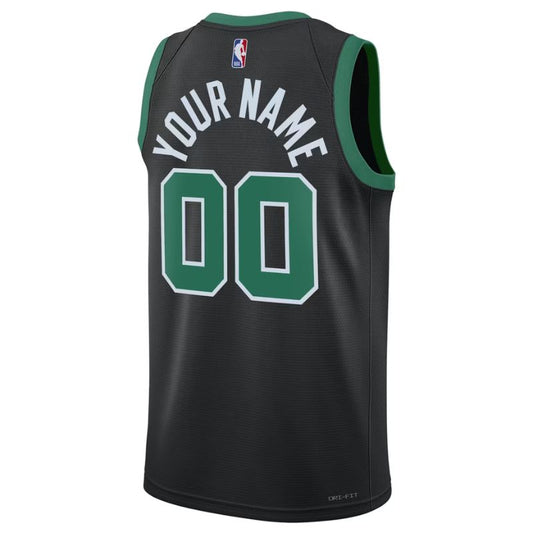 Boston Celtics Black Statement Edition Jersey Custom back