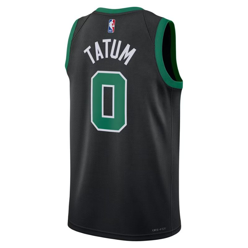 Boston Celtics Black Statement Jersey Jayson Tatum #0 back