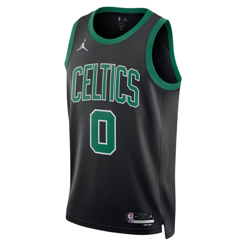Boston Celtics Black Statement Jersey Jayson Tatum #0 front