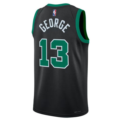 Boston Celtics Black Statement Jersey Paul George #13 back