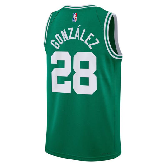 Boston Celtics Kelly Green Icon Jersey Hugo González #28 back