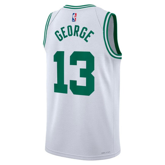 Boston Celtics White Association Jersey Paul George #13 back