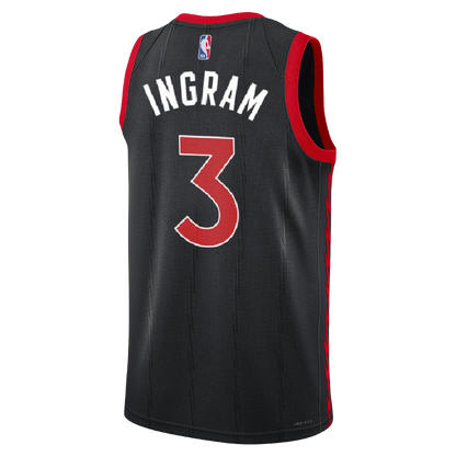 Toronto Raptors Black Statement Jersey Brandon Ingram #3