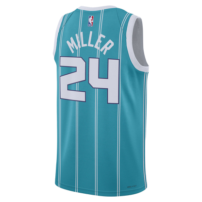 Charlotte Hornets Teal Icon Jersey Brandon Miller #24